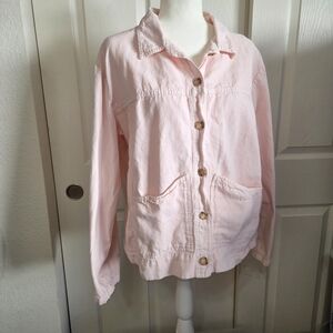 Soft Pink Women's Jean Jacket